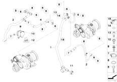 E71 X6 50iX N63 SAC / Engine/  Cooling System Turbocharger