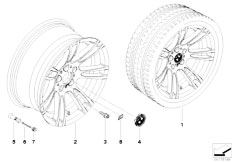 E90 M3 S65 Sedan / Wheels Bmw Lm Rad Doppelspeiche 270