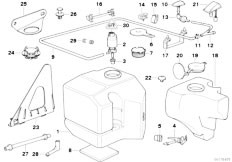 E36 323i M52 Touring / Vehicle Electrical System/  Single Parts For Windshield Cleaning