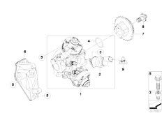 F01 730d N57 Sedan / Fuel Preparation System/  High Pressure Pump