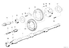 E12 528i M30 Sedan / Engine/  Timing And Valve Train Camshaft