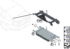 F01 750i N63 Sedan / Communication Systems Single Parts Sa 644 Trunk