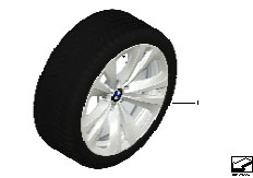 F01 730d N57 Sedan / Wheels Winterkomplettrad Doppelspeiche 234