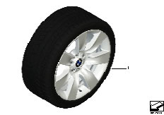 F01 750i N63 Sedan / Wheels/  Winterkomplettrad Sternspeiche 251