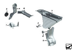 F01 730d N57 Sedan / Heater And Air Conditioning Various Grommets Covers