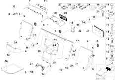 Z3 Z3 M3.2 S50 Coupe / Vehicle Trim/  Stowage Box