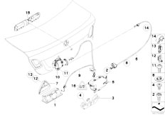 E88 135i N54 Cabrio / Bodywork Trunk Lid Closing System