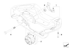 E71 X6 35iX N54 SAC / Engine And Transmission Suspension/  Gearbox Suspension 4 Wheel Drive