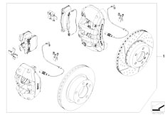 E88 135i N54 Cabrio / Brakes Set Bmw Performance Brake Front Rear