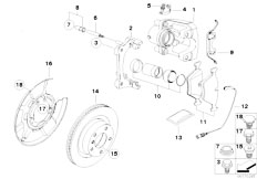 E88 118d N47 Cabrio / Brakes/  Bmw Performance Rear Wheel Brake