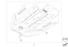 F02 750Li N63 Sedan / Fuel Preparation System/  Sound Protection Cap