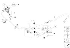 F01 750i N63 Sedan / Fuel Preparation System/  High Pressure Pump Tubing