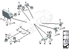 F02 730Ld N57 Sedan / Audio Navigation Electronic Systems Electric Parts Airbag