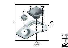 F02 730Ld N57 Sedan / Audio Navigation Electronic Systems/  Single Parts F Package Shelf Top Hifi