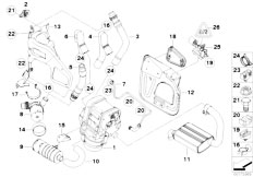 E93 325i N52N Cabrio / Heater And Air Conditioning/  Spare Parts Ind Heating Bypass System