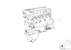 E34 M5 3.6 S38 Sedan / Engine Short Engine
