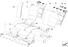 E46 318ti N46 Compact / Seats Through Loading Facility Seat Cover