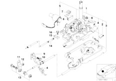 E38 750iL M73N Sedan / Gearshift/  Autom Transmiss Steptronic Shift Parts