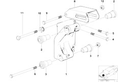 E30 318i M40 Cabrio / Engine Electrical System/  Alternatormounting Parts