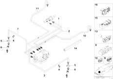 E36 318is M44 Coupe / Brakes/  Brake Pipe Front Abs Asc T