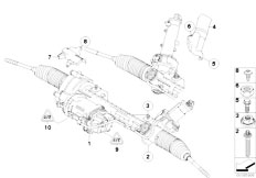 E92 330d N57 Coupe / Steering/  Steering Gear Electric Eps