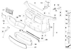 E90 325xi N52 Sedan / Vehicle Trim/  Front Panel Body Parts Engine Compartm