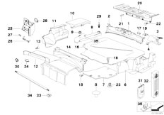 E36 323i M52 Cabrio / Vehicle Trim/  Trunk Trim Panel