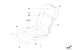 E71 X6 35dX M57N2 SAC / Individual Equipment Individual Cover Leather Comfort Seat
