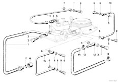 E21 320i M10 Sedan / Fuel Preparation System/  Fuel Pipe