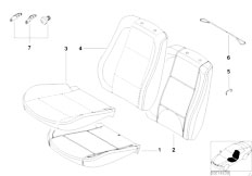 E46 320i M52 Sedan / Seats/  Front Seat Cover Pad
