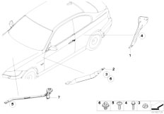 E92 325i N53 Coupe / Vehicle Trim/  Reinforcement Body