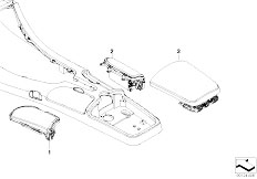 E52 Z8 S62 Roadster / Individual Equipment Individual Centre Console Oddments Trays