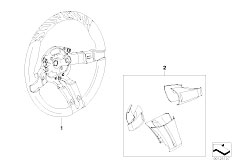 E85 Z4 3.0i M54 Roadster / Steering St Wheel Rim Sport Leather Wood