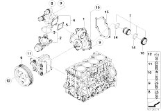 E46 318i N46 Touring / Engine/  Waterpump Thermostat