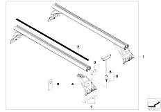 E46 320d M47 Touring / Universal Accessories/  New Roof Bar
