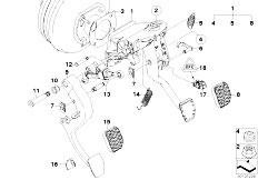 E60N 525i N53 Sedan / Pedals/  Pedals With Return Spring