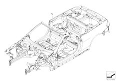 E64 650i N62N Cabrio / Bodywork Body Skeleton