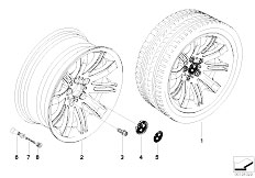 E64 645Ci N62 Cabrio / Wheels/  Bmw La Wheel Double Spoke 120