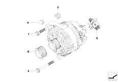 E91 325i N53 Touring / Engine Electrical System/  Alternator Individual Parts