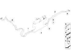 E63N 635d M57N2 Coupe / Fuel Supply/  Fuel Lines