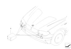 E83 X3 2.5i M54 SAV / Vehicle Electrical System/  Retrofit Kit Headlight Cleaning System