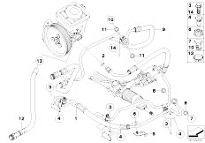 E61 530d M57N Touring / Steering/  Hydro Steering Oil Pipes