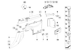 Z3 Z3 M3.2 S50 Coupe / Vehicle Trim/  Lateral Trunk Floor Trim Panel