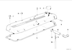 E34 530i M30 Sedan / Engine/  Cylinder Head Cover