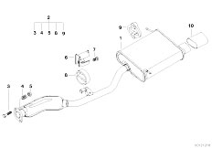 Z3 Z3 1.9 M44 Roadster / Exhaust System Exhaust System Rear