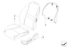 E52 Z8 S62 Roadster / Individual Equipment Indiv Cover Sports Seat Attach Parts