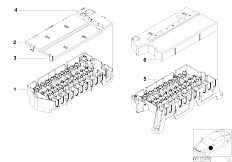 E39 525i M54 Sedan / Vehicle Electrical System/  Single Components For Fuse Housing