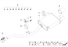Z3 Z3 2.8 M52 Roadster / Exhaust System Rear Silencer