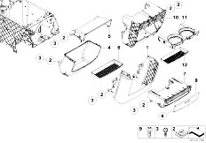 E53 X5 4.4i M62 SAV / Vehicle Trim Mounting Parts Centre Console Rear