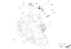 E70 X5 4.8i N62N SAV / Transfer Box Gearbox Mounting Ventilation